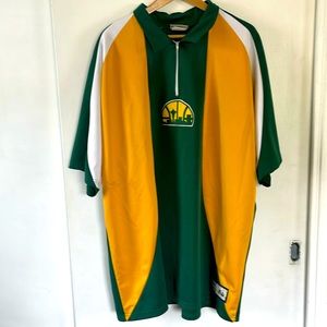 Vintage Majestic NBA Seattle Sonics Basketball Jersey Hardwood Classic Size XL